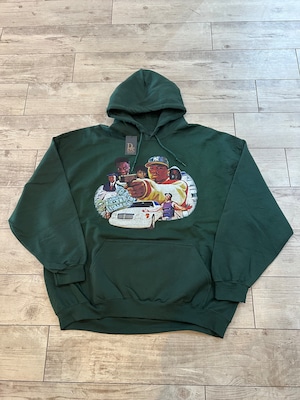 ＲＡＰ ＡＴＴＡＣＫ　"50cent　gangSTA" Hoodie GREEN