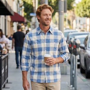 アメリカン カリフォルニアチェックシャツ　S0535