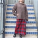 USA VINTAGE PENDLETON CHECK PATTERNED WOOL WRAP LONG SKIRT/アメリカ古着ペンドルトンチェック柄ウールロング巻きスカート