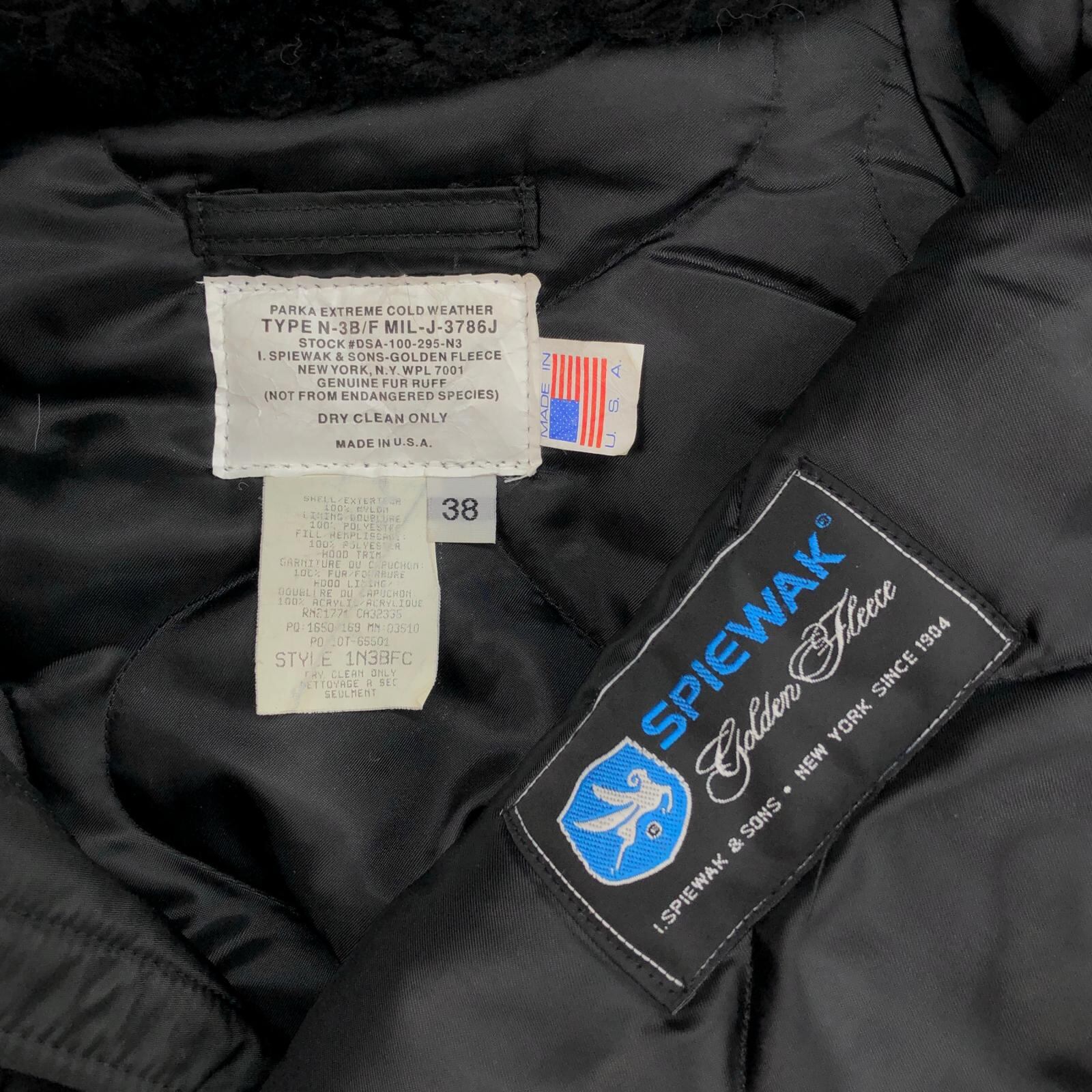 SPIEWAK GOLDEN FLEECE 80- 90年代 USA製 TYPE N-3B フライト