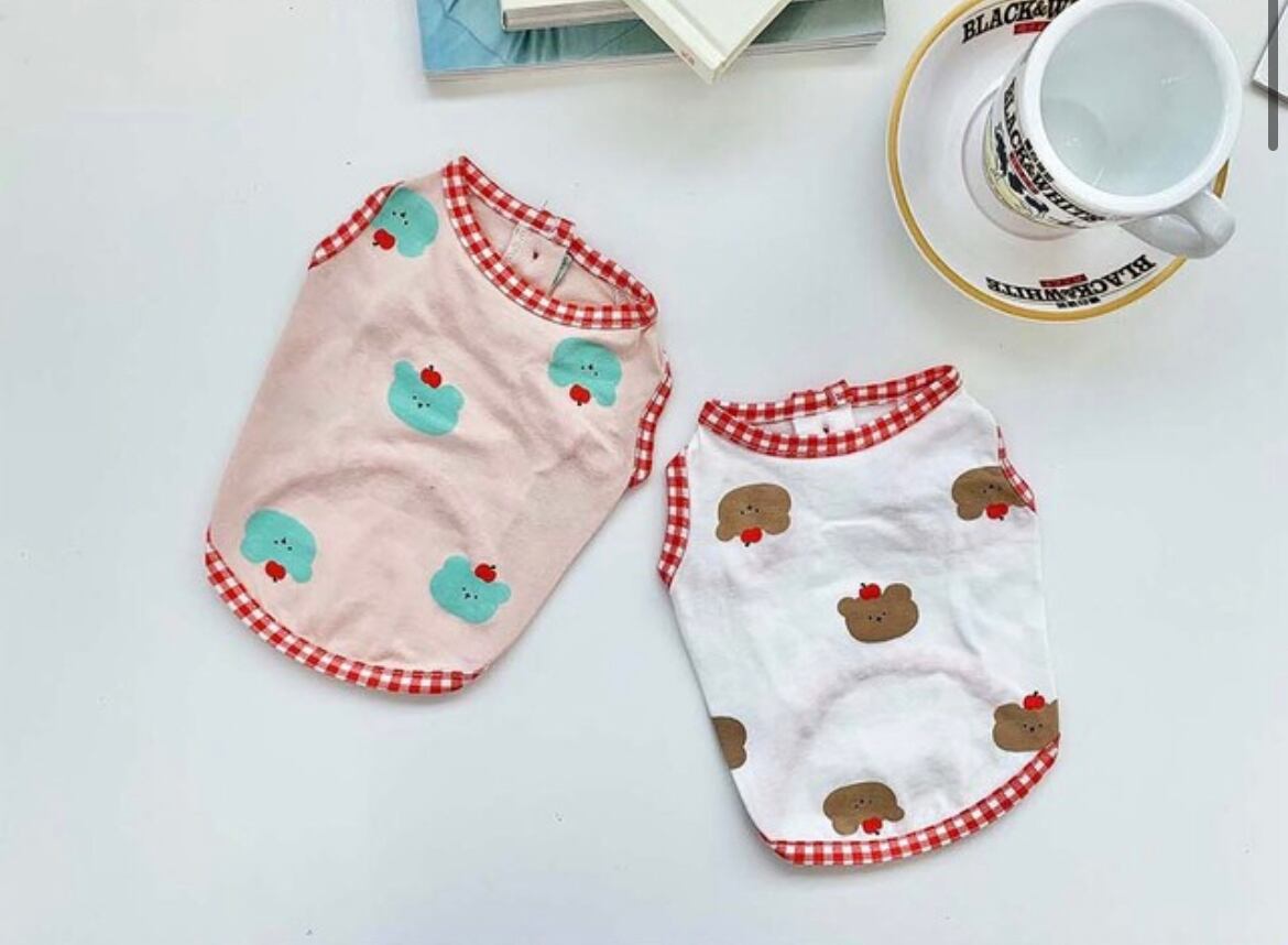 即納/【ZOOBICO】kuma Button T-shirt.