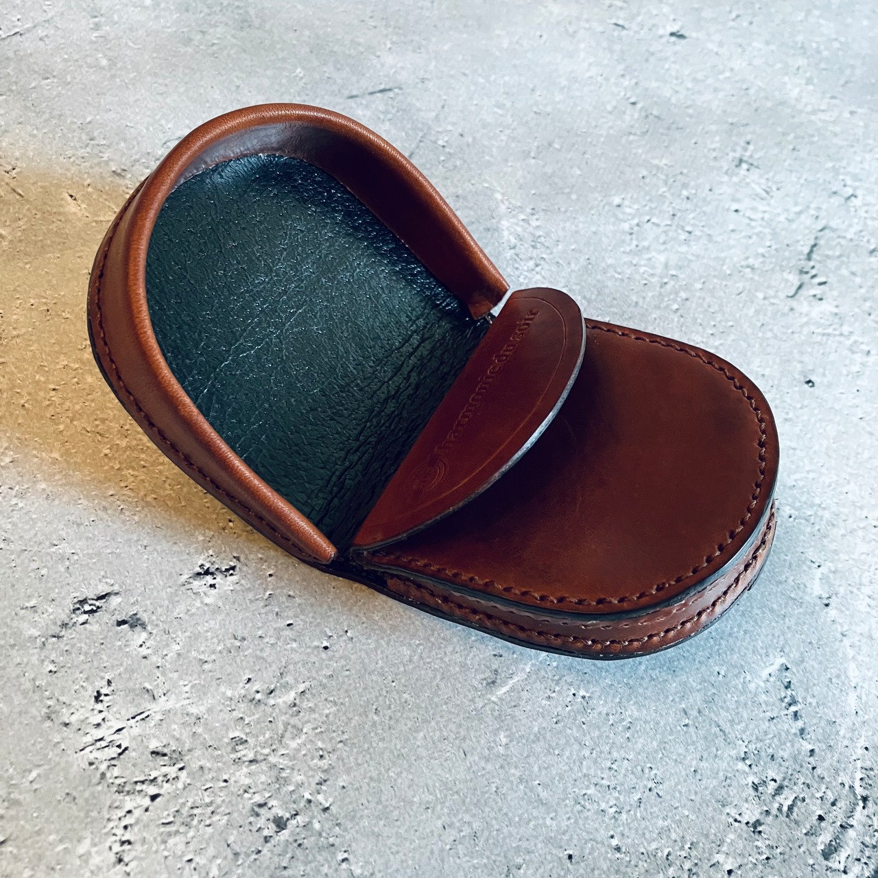 【COIN CASE】馬蹄型小銭入れ　ダークブラウン