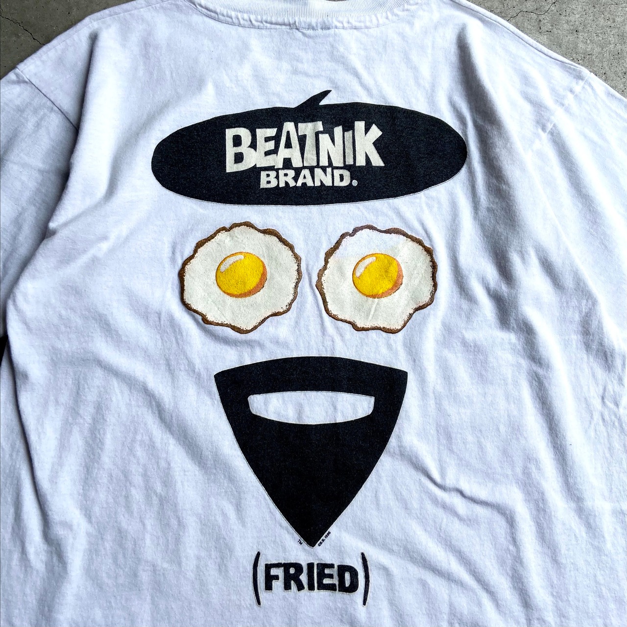 90年代 USA製 BEATNIK BRAND グラフィック 両面プリントTシャツ メンズ 
