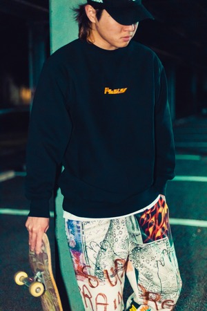 【ドラムジョシ#5】Heavyweight Crewneck Sweatshirt 【White】【Black】