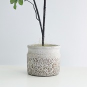 ドウダンツツジ フェイクグリーン H85cm 大型 観葉植物 人工観葉植物 コンクリートポット インテリアグリーン