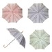 〔日本製〕【晴雨兼用】長傘　　kirie　ドットとストライプ　タテ糸とヨコ糸で織りなす色のハーモニー  ki-d-L　