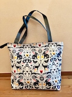 トートバッグ 動物柄 植物柄 A4 PC収納