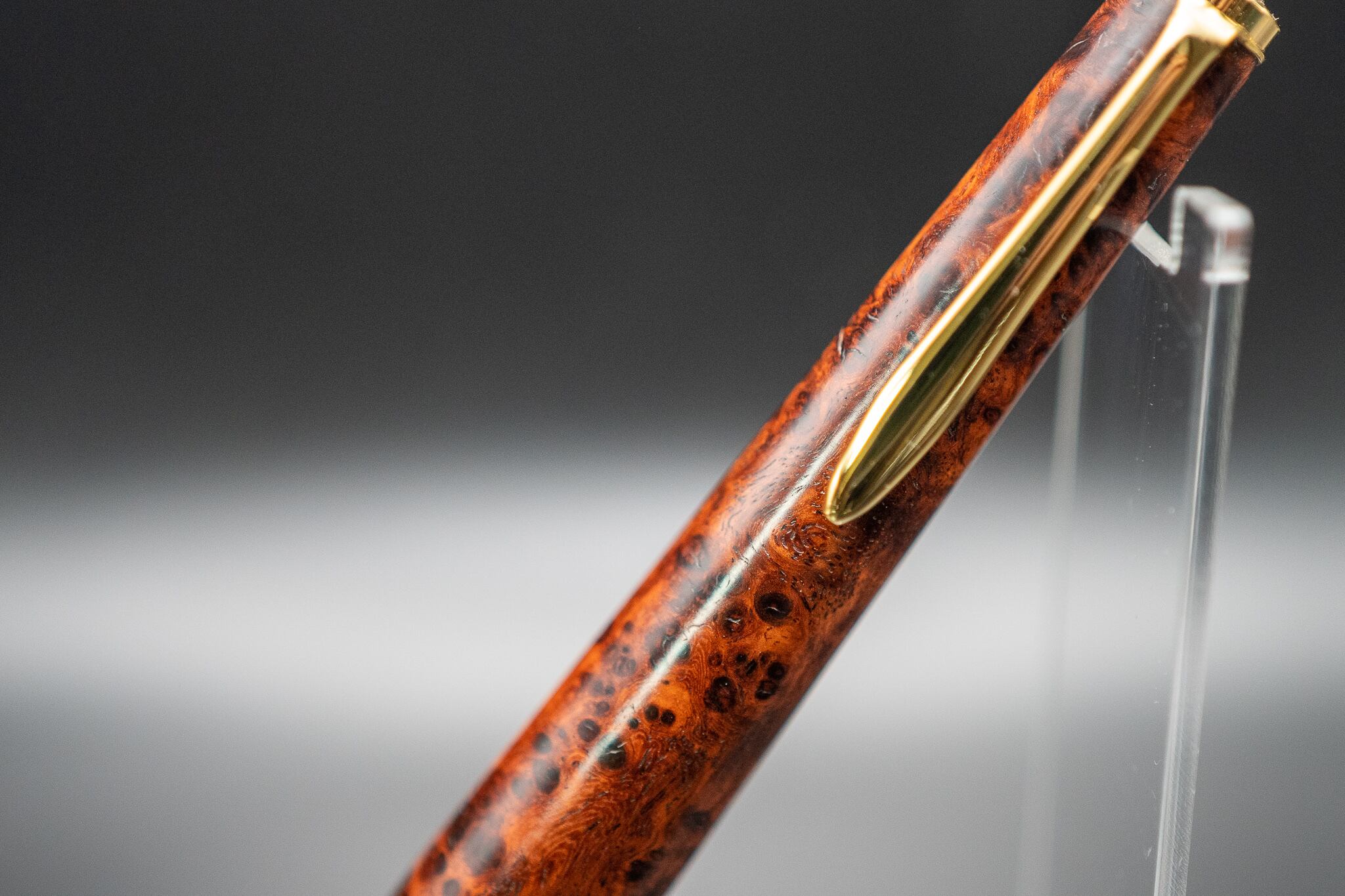 【朱色の銘木】 本花梨瘤杢極上 gold MP