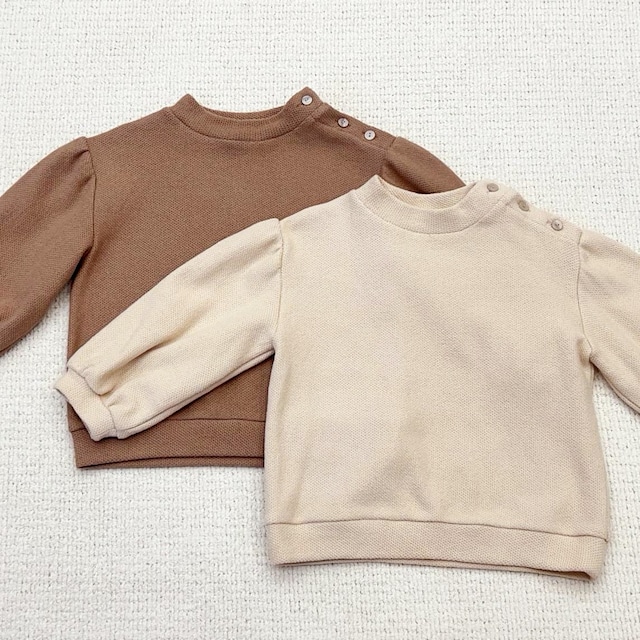 «sold out»«pour enfant» サーラバブルニット 2colors