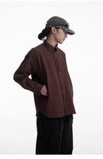 UNDERMINE Textured Grid Loose Shirt