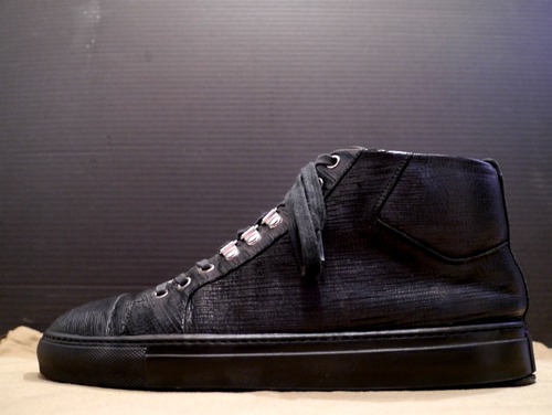 美品◆BALENCIAGA バレンシアガ アリーナ レザー スニーカー 黒 42◆ 