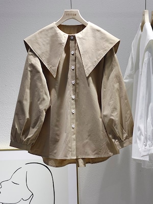 big-collar sailor blouse【NINE4985】