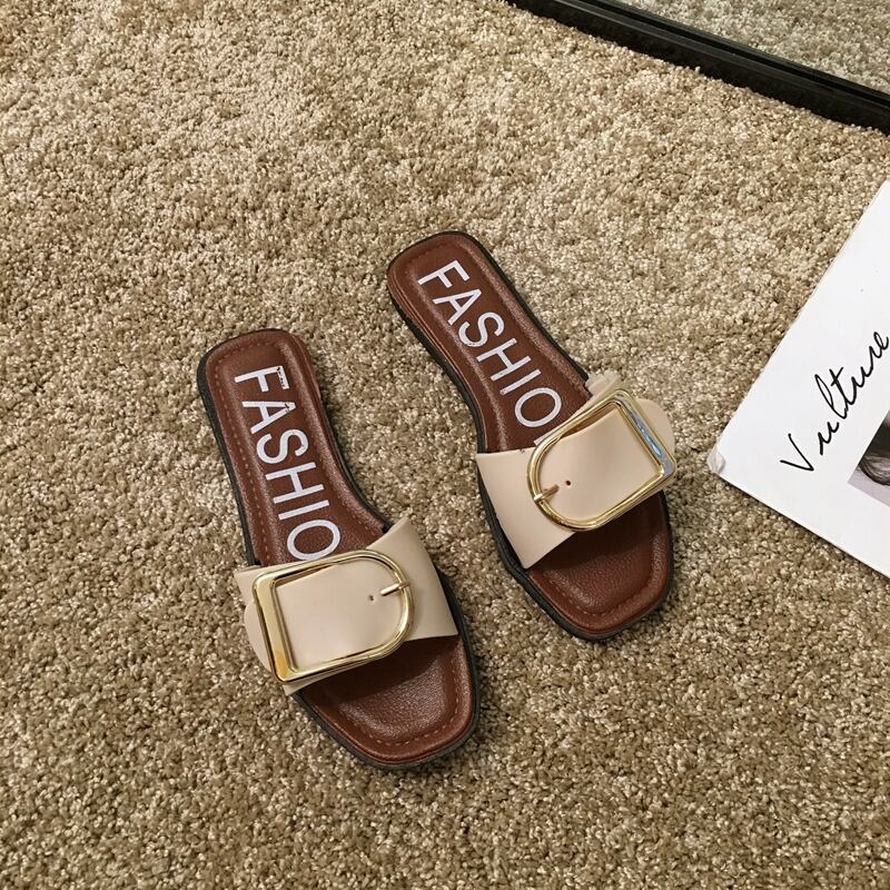 ネットセレブサンダル女性妖精スタイル2020春スリッパライブ フェイクシューズ15535221517