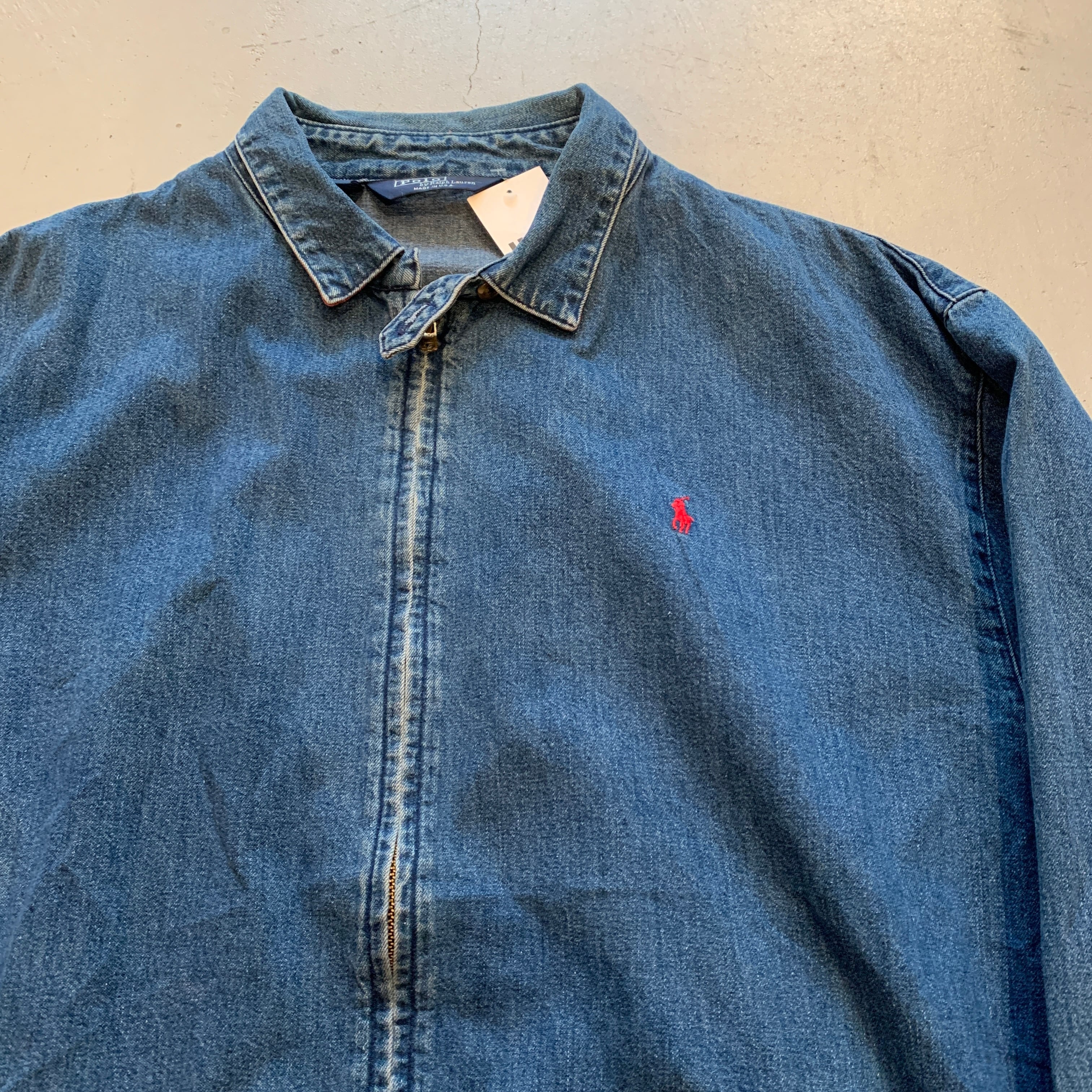 80s〜90s POLO Ralph Lauren denim swing top jacket【高円寺店 