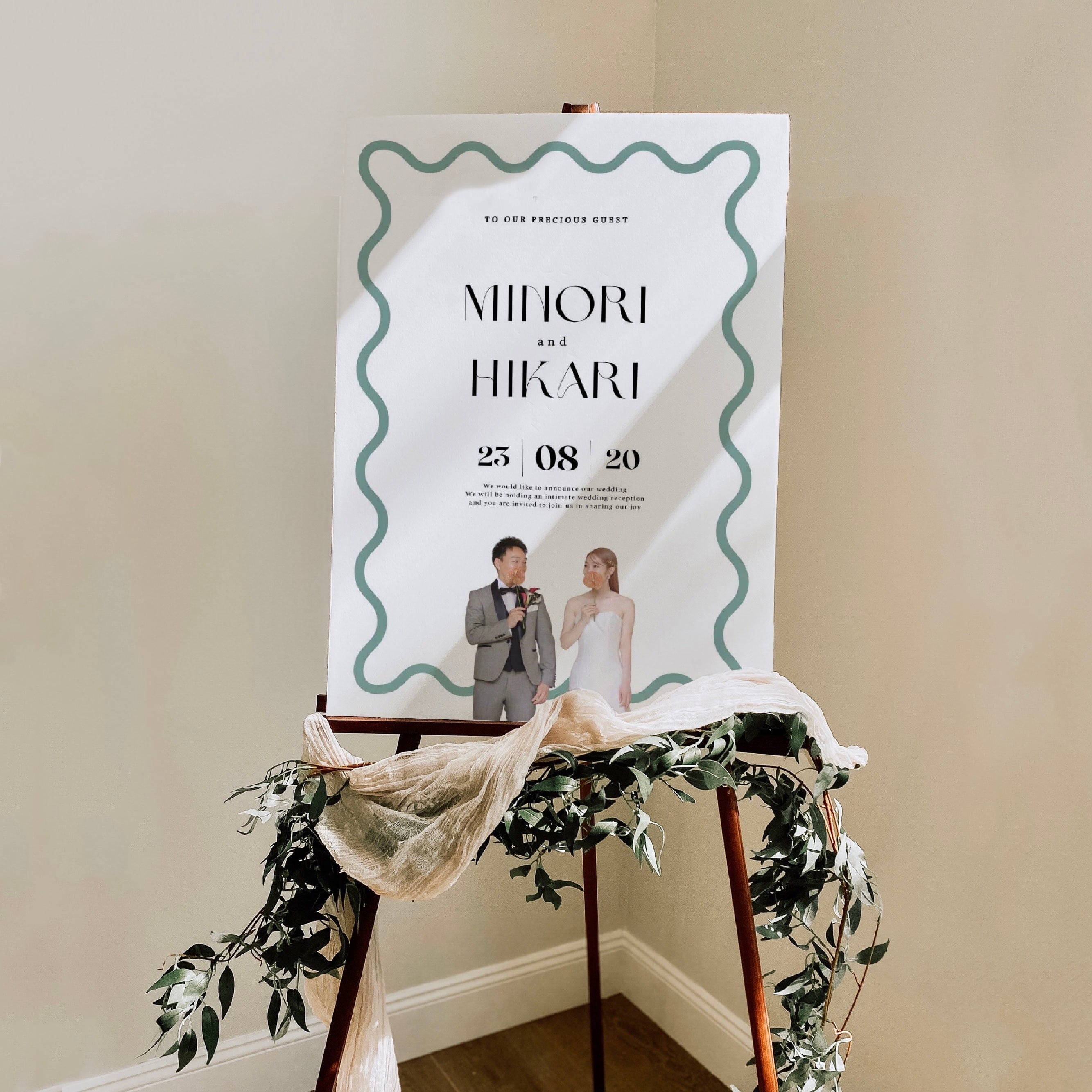 ウェルカムボード｜wave｜結婚式 #2 | HAPILY