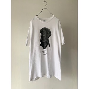 Dog design print t-shirt