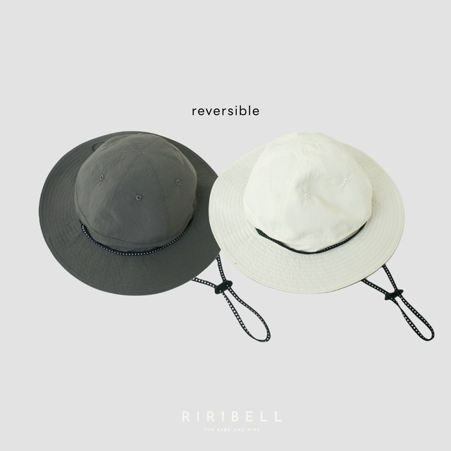【MOUN TEN.】reversible adventure hat(re-nylon) / charcoal × sand