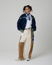 【数量限定販売】黒染めタイダイニットカーディガン 荒川ブラック