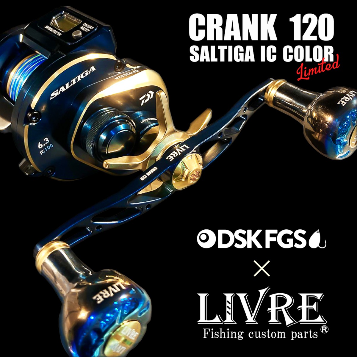 【DSKFGS × LIVRE限定】CRANK120 クランク120【SALTIGA ICカラー】 | dskfishing powered by  BASE