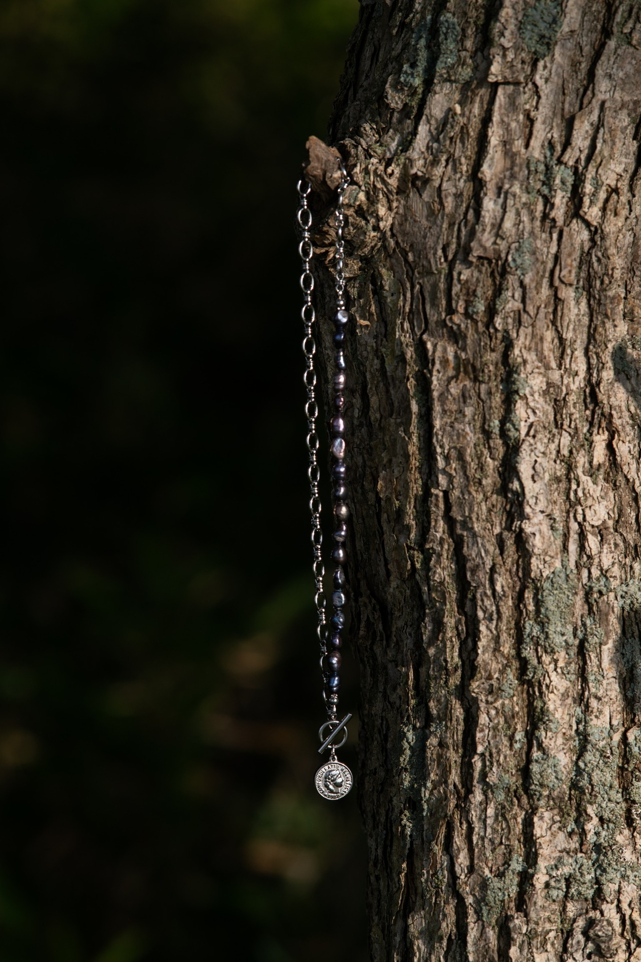 『深海の静寂』coin pearl necklace ※8月限定color