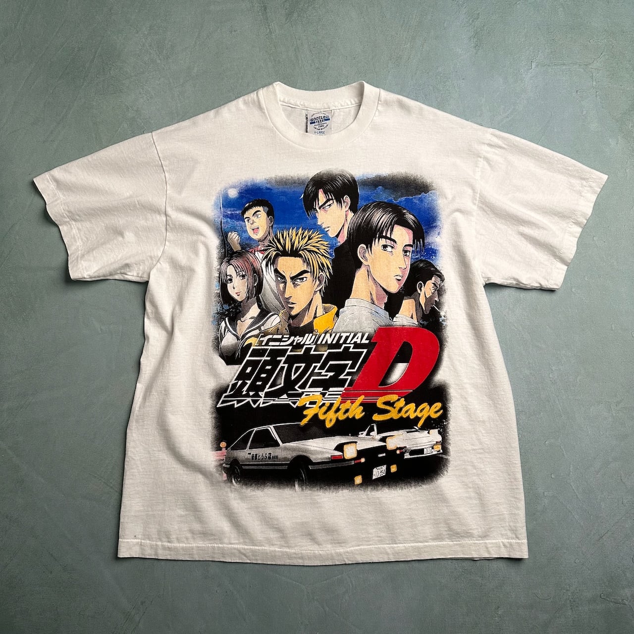 頭文字D イニシャルD 両面プリント 白 | RUFFY