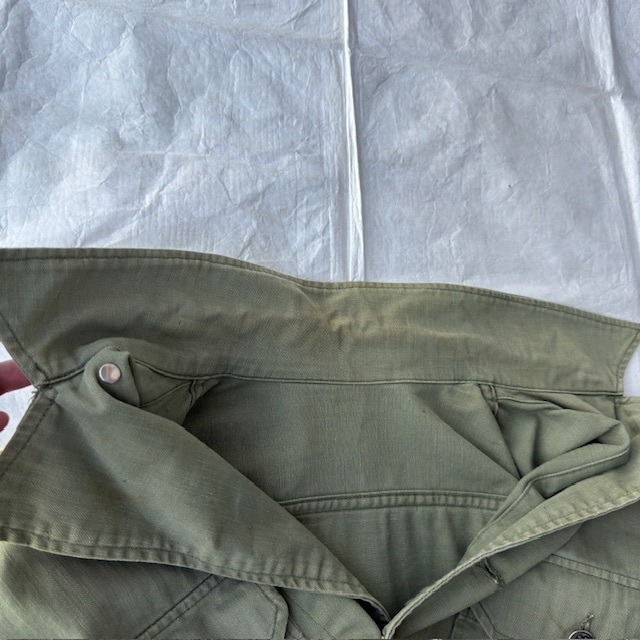 US Army M-41 HBT Shirt Jacket 46R 40s 画像16