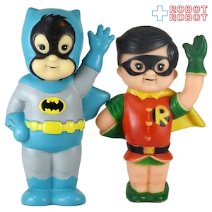 スーパージュニア DC  バットマン＆ロビン ソフビフィギュア 2体セット