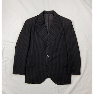 【1950s】"Belle Jardiniere" Black Stripe Tailored Sack Jacket