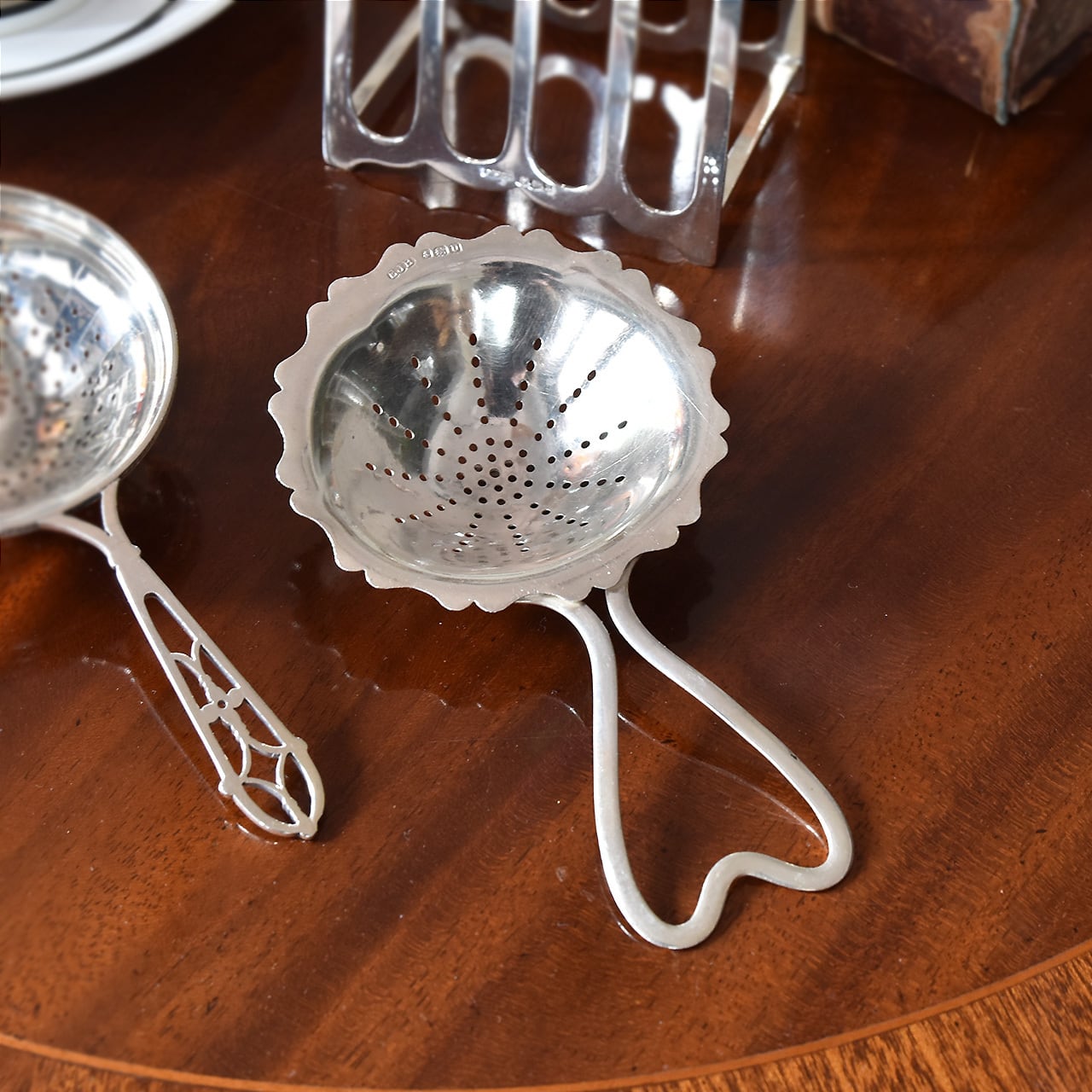 Silver Tea Strainer / シルバー（純銀） ティー ストレーナー / 2302BNSK-026 | BANSE -  アンティーク・ヴィンテージ家具・雑貨・食器・オブジェ・フラワーベースの専門店