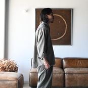 LEH(レー)コーデュロイラップワイドスラックスコーディネート②