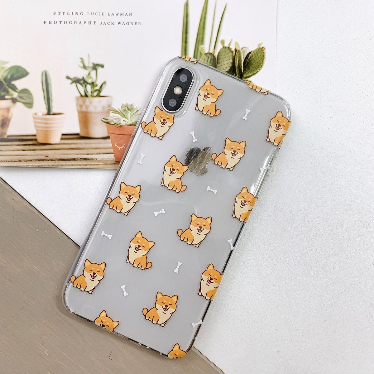 Iphone14pro ケース 韓国 ハード 柴犬 犬 クリア 透明 Iphoneケース 携帯ケース 携帯カバー スマホケース Case 傷防止 汚れ防止 メンズ レディース お揃い ペア セレクトショップオンリーユー