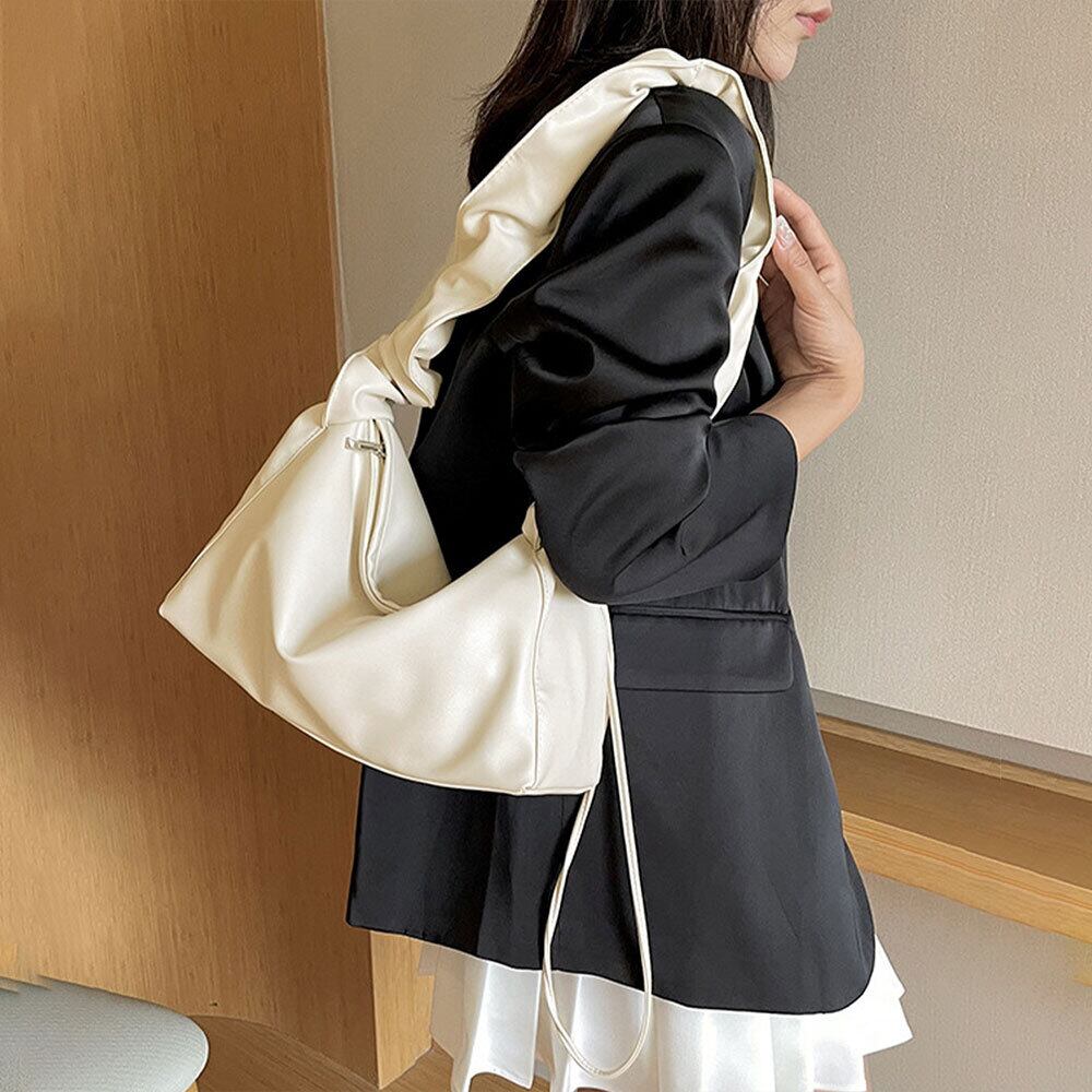 ギャザーショルダー ドロスト バッグ レディース ショルダーバッグ 大人 かわいい シンプル 大容量 おしゃれ 軽量 PUレザー 通勤 OL ビジネス 大人可愛い 大人女子