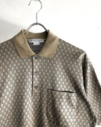 90s GIVENCHY Total Pattern Polo Shirt ITALY製