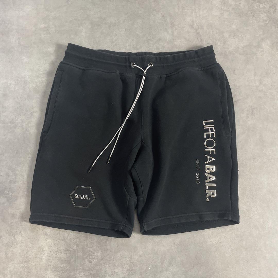 希少 BALR. ボーラー ハーフパンツ スウェット メタルプレート