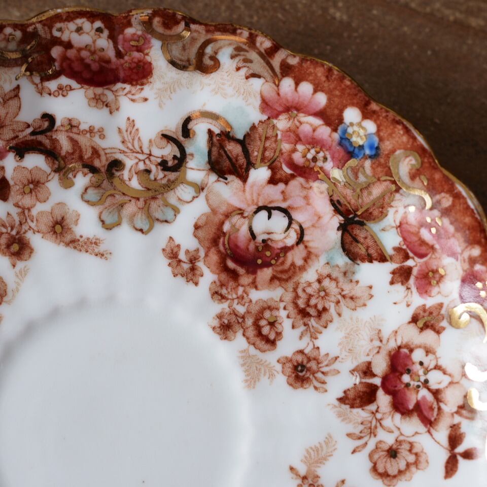 英国アンティーク サミュエルラドフォード イマリフラワー トリオA