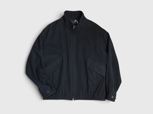 ULTERIOR” HERRINGBONE PILE MOSSER ZIP UP JKT SHADE BLACK”