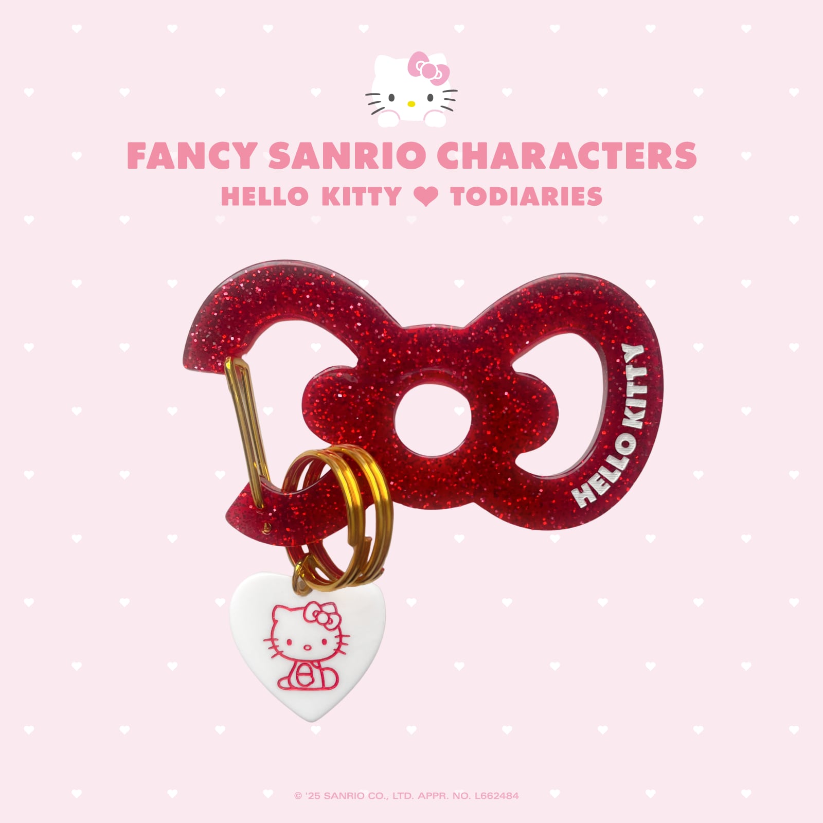 TODIARIES × FANCY SANRIO CHARACTERS・HELLO KITTY RIBBON カラビナ