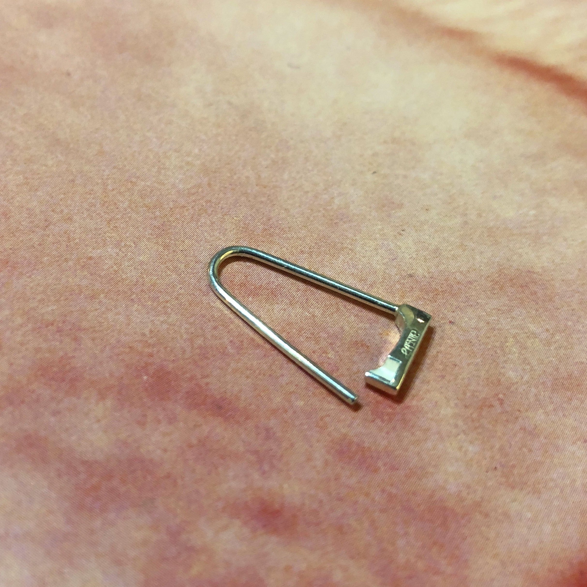 南京錠 earring SILVER925 18G 16G #LJ18022P 南京錠 ピアス シルバー