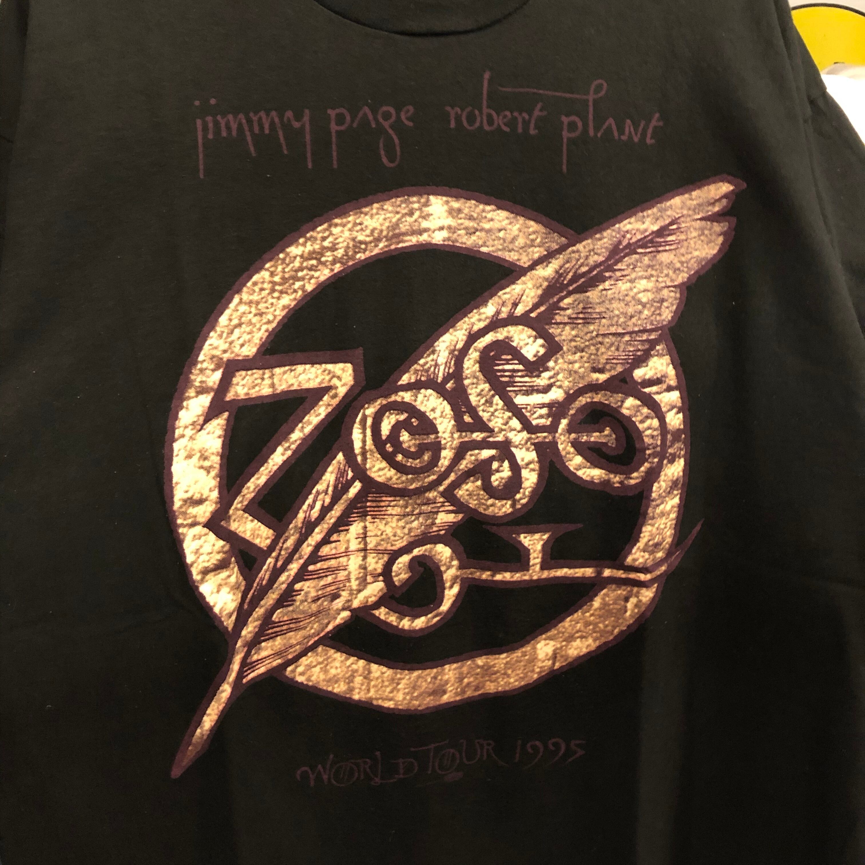 90s Jimmy Page \u0026 Robert Plant tシャツ LレッチリやNI