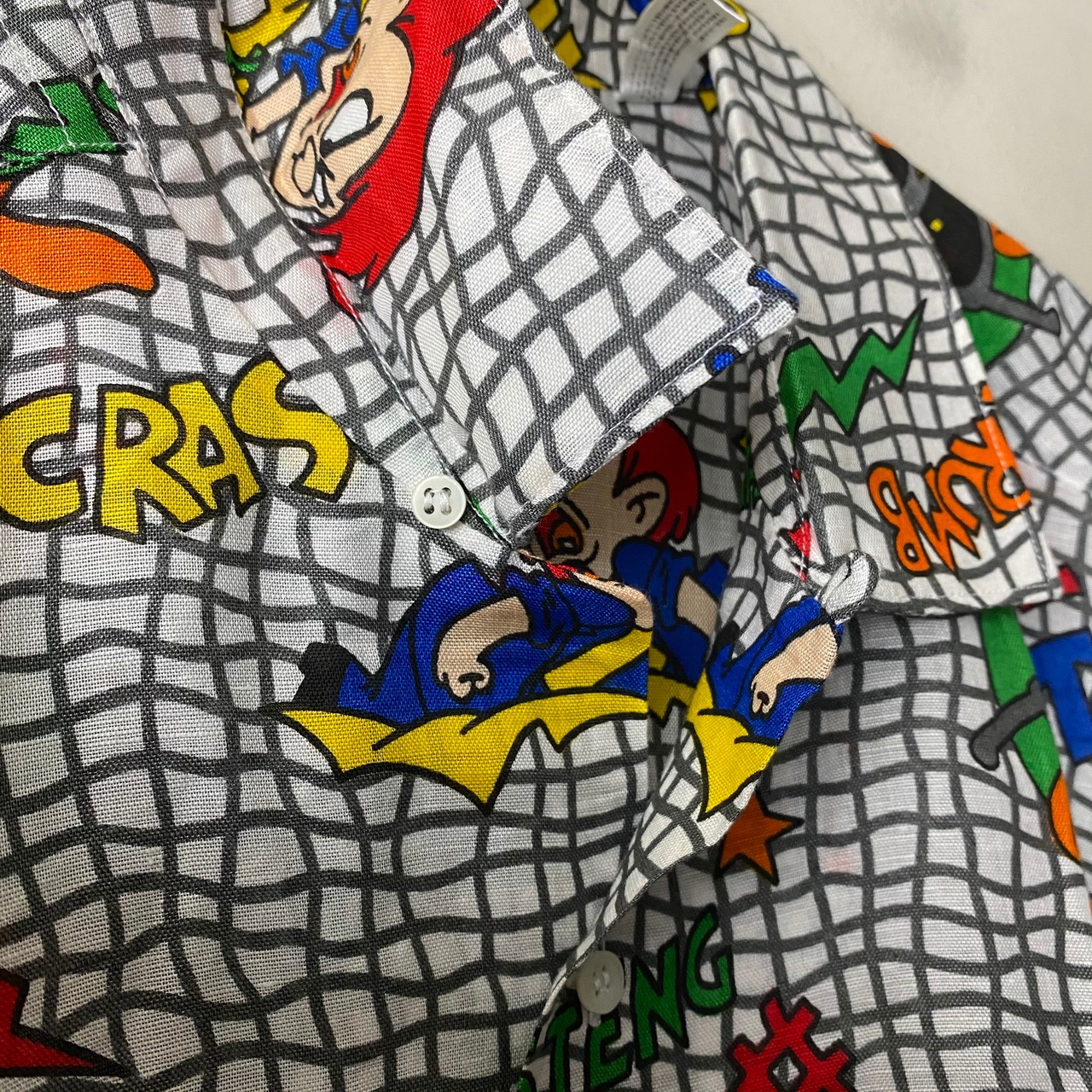 vintage JC de CASTELBAJAC warner character print linen shirt