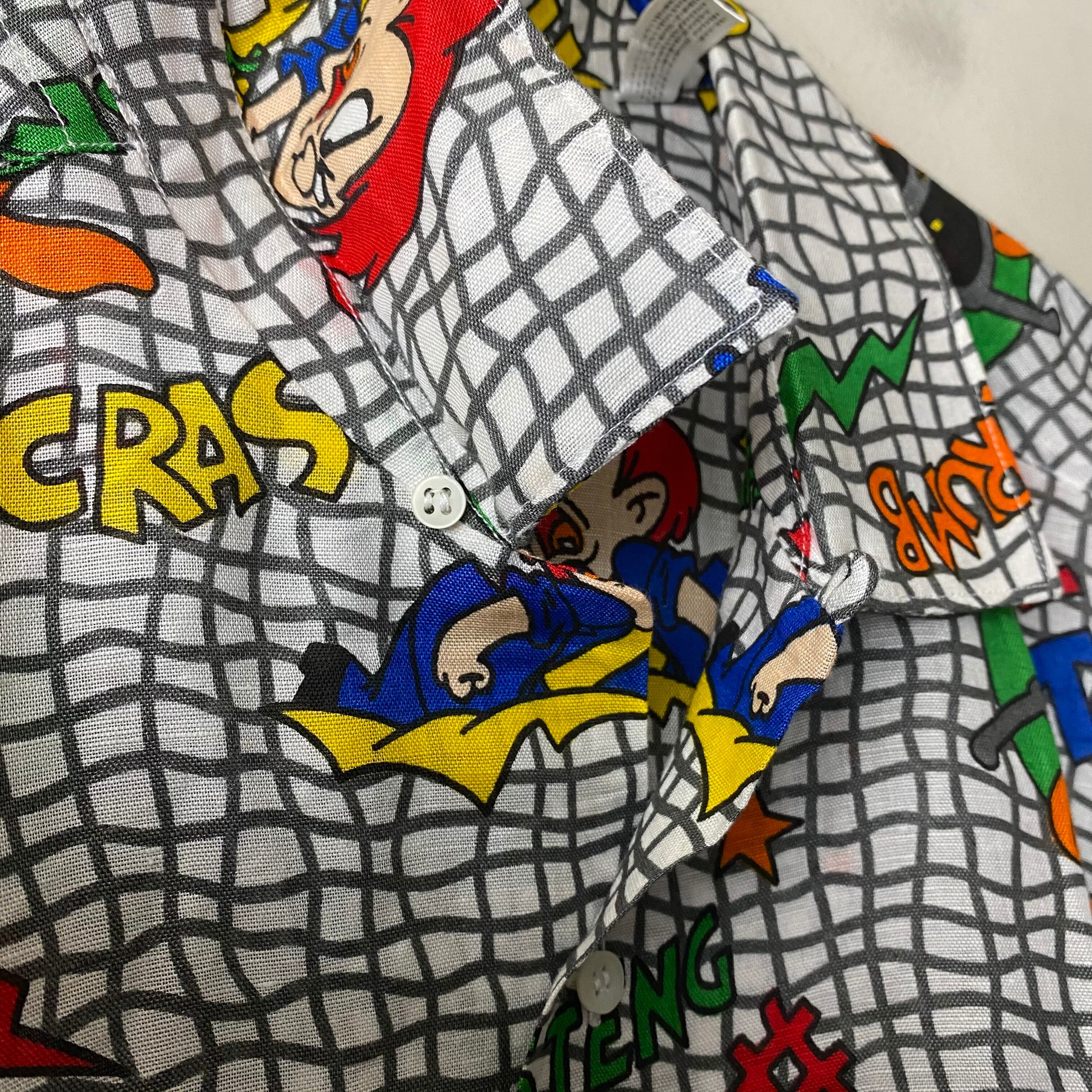 vintage JC de CASTELBAJAC warner character print linen shirt 