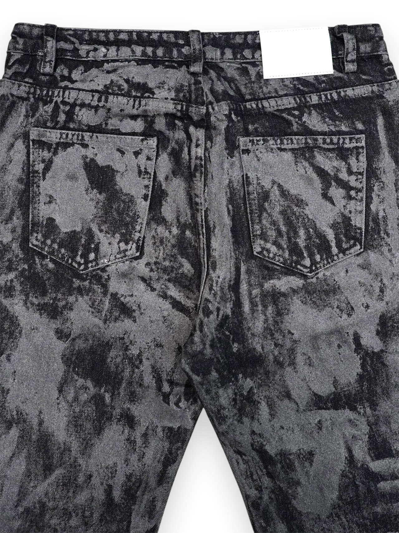 【PLANET STUDIO】Silver Coating Flare Denim Pants