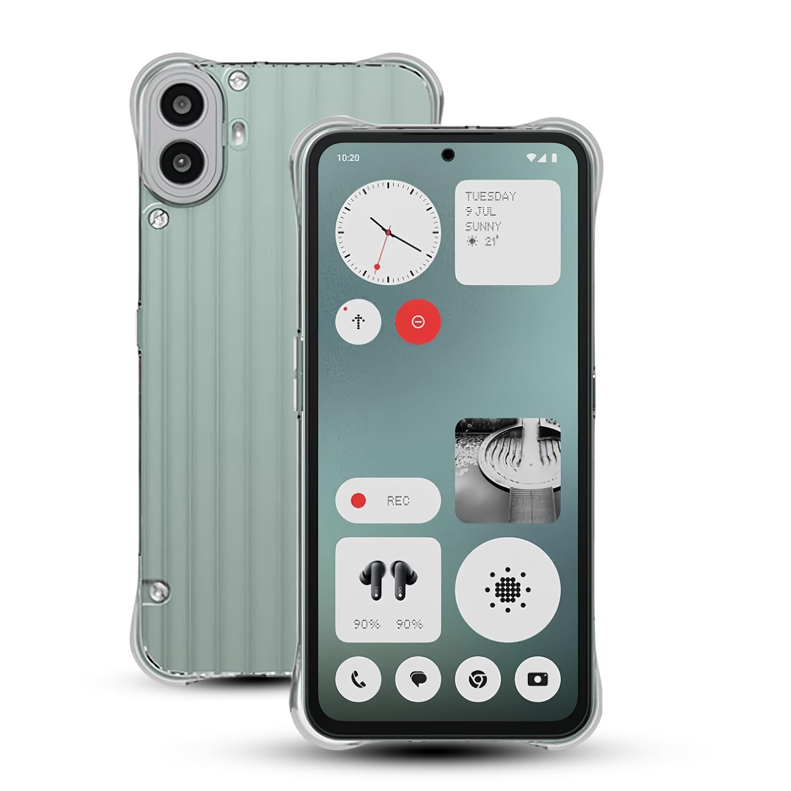 Nothing CMF Phone1 ケース 耐衝撃 JACRON 透明ソフトTPU 軽薄 カバー 対応 ナッシング CMF Phone 1 透明ソフトTPU 軽薄 カバー 【四隅强化保護 シリコン 軟性 全透明 全面保護 衝撃吸収】 For Nothing CMF Phone 1 ケース(クリア)