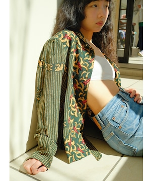 【送料無料】70's-80's "Paula’s Ibiza (パウラズ イビザ)" European beads and Quilting Jacket MADE IN SPAIN