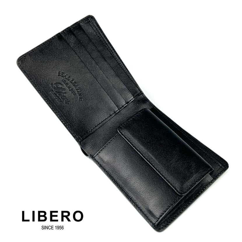 LEBERO リベロ 日本製 高級 アザラシ革(シールスキン)× 姫路レザー 二