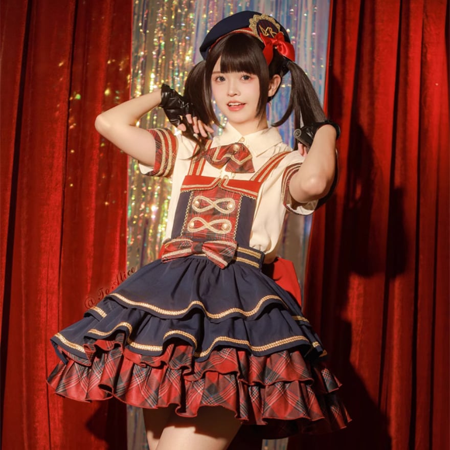 【最安値挑戦】 ロリータファッション通販 SEASONZ アイドル衣装 6点 フルセット コスプレ衣装