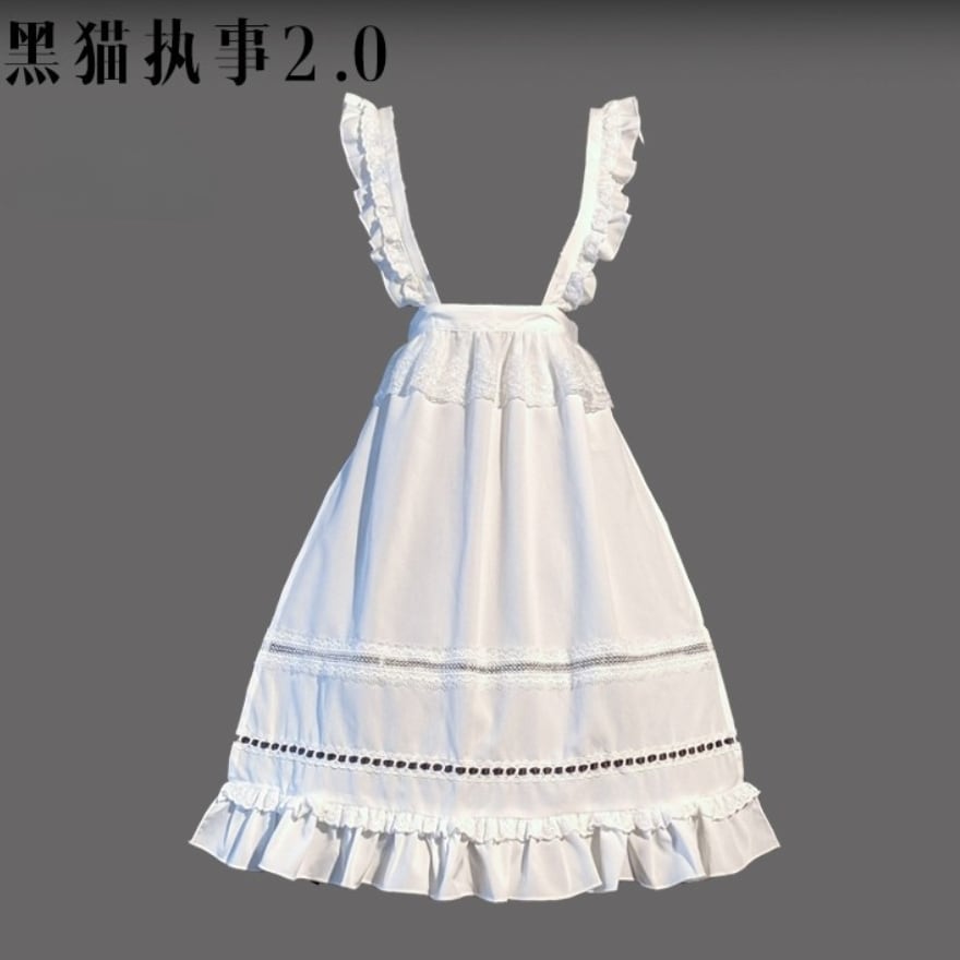 メイドロリータ エプロン 英国風 ヴィクトリアン コンカフェ向け