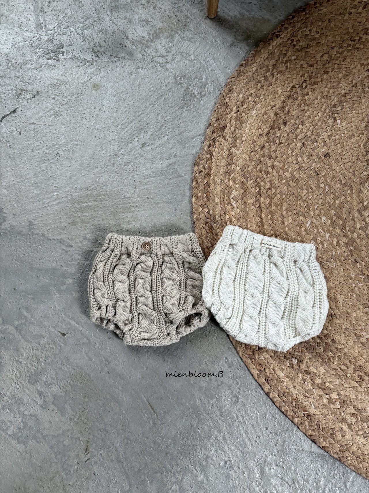予約⌇mienBloom.b / Cable Knit Bloomers