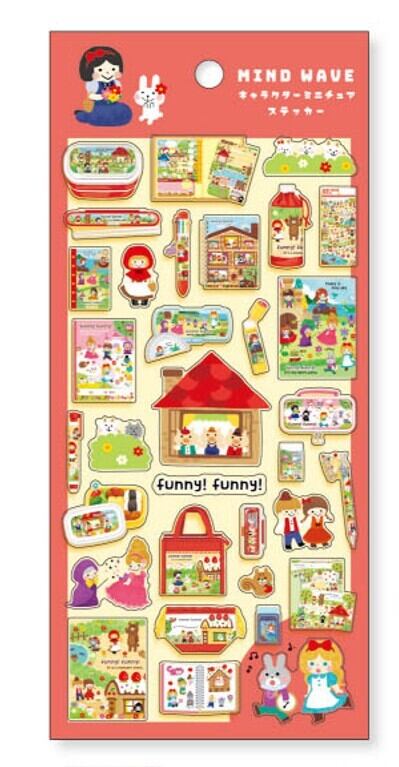 ステッカー キャラクター ミニチュアステッカー miw_82640_82645 seal
