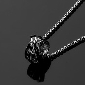 リング型 チェーンネックレス af0156